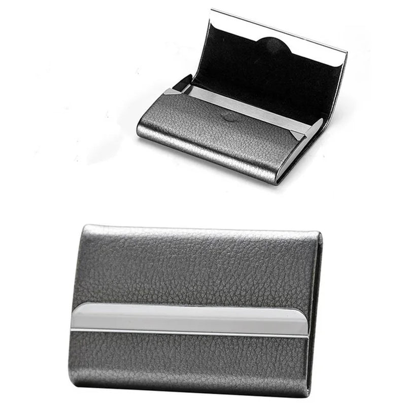 Bisi Goro 2022 New PU Leather Men’S Wallet Bussiness ID Card Holder Case Bank Cards Box Mini Money Bag Simple Wallets for Women